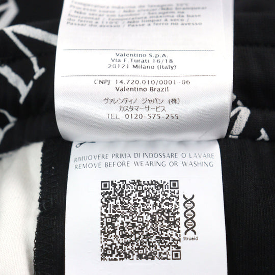 VALENTINO Pants RV0MD01BTPB Outer material: 56% nylon, Outer material: 44% cotton, Part: 100% cotton Black White mens S Used Authentic