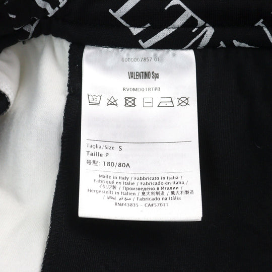 VALENTINO Pants RV0MD01BTPB Outer material: 56% nylon, Outer material: 44% cotton, Part: 100% cotton Black White mens S Used Authentic