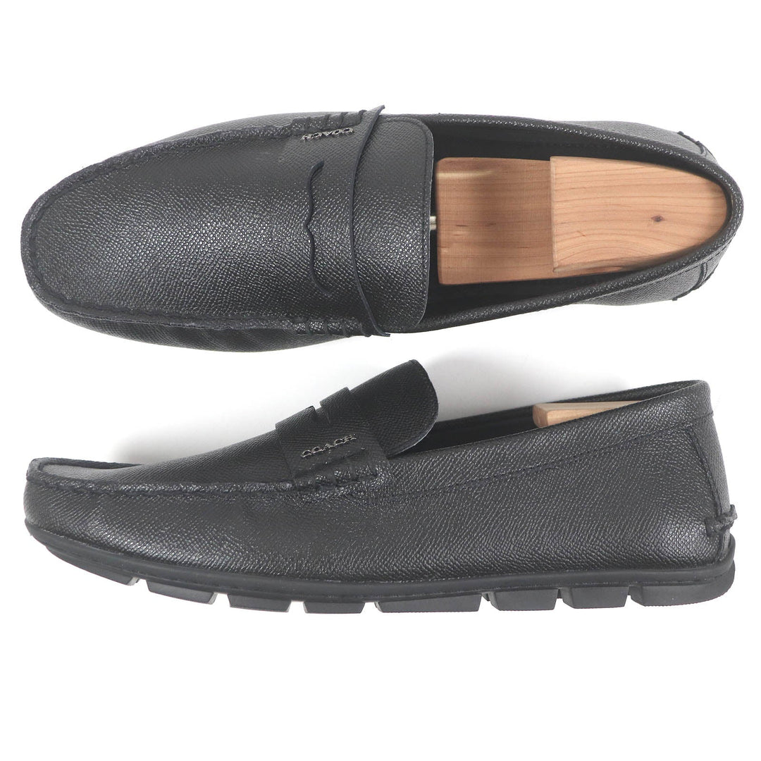 COACH loafers FG2386 Main: Leather black mens 41 Used Authentic