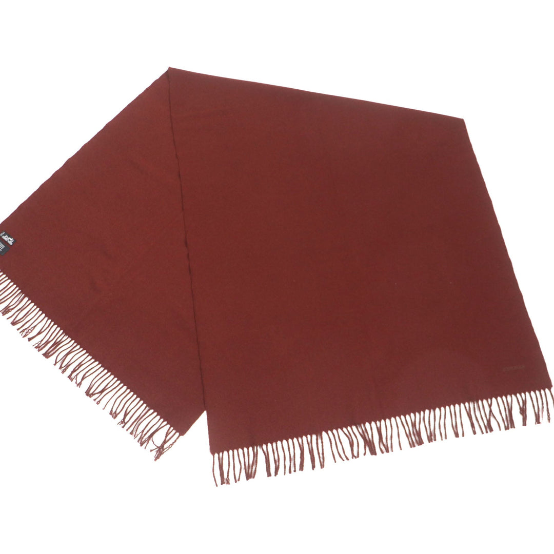HERMES Scarf Main: 100% cashmere Red brown mens Used Authentic