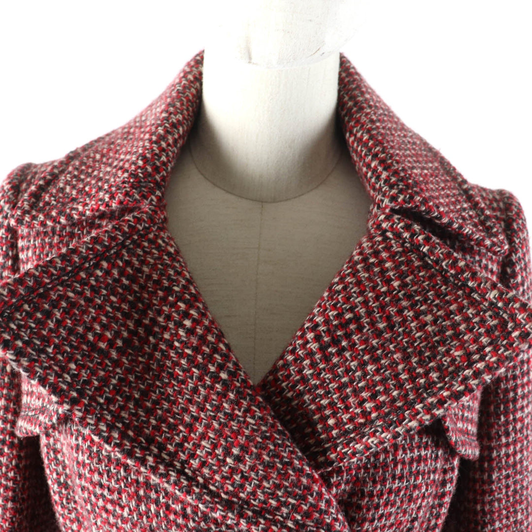 BURBERRY BLUE LABEL coat E1B07-493-15 Outer: 85% wool, Outer: 15% nylon, Lining: polyester Multi Women 38 Used Authentic