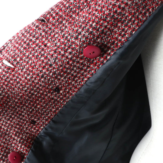 BURBERRY BLUE LABEL coat E1B07-493-15 Outer: 85% wool, Outer: 15% nylon, Lining: polyester Multi Women 38 Used Authentic