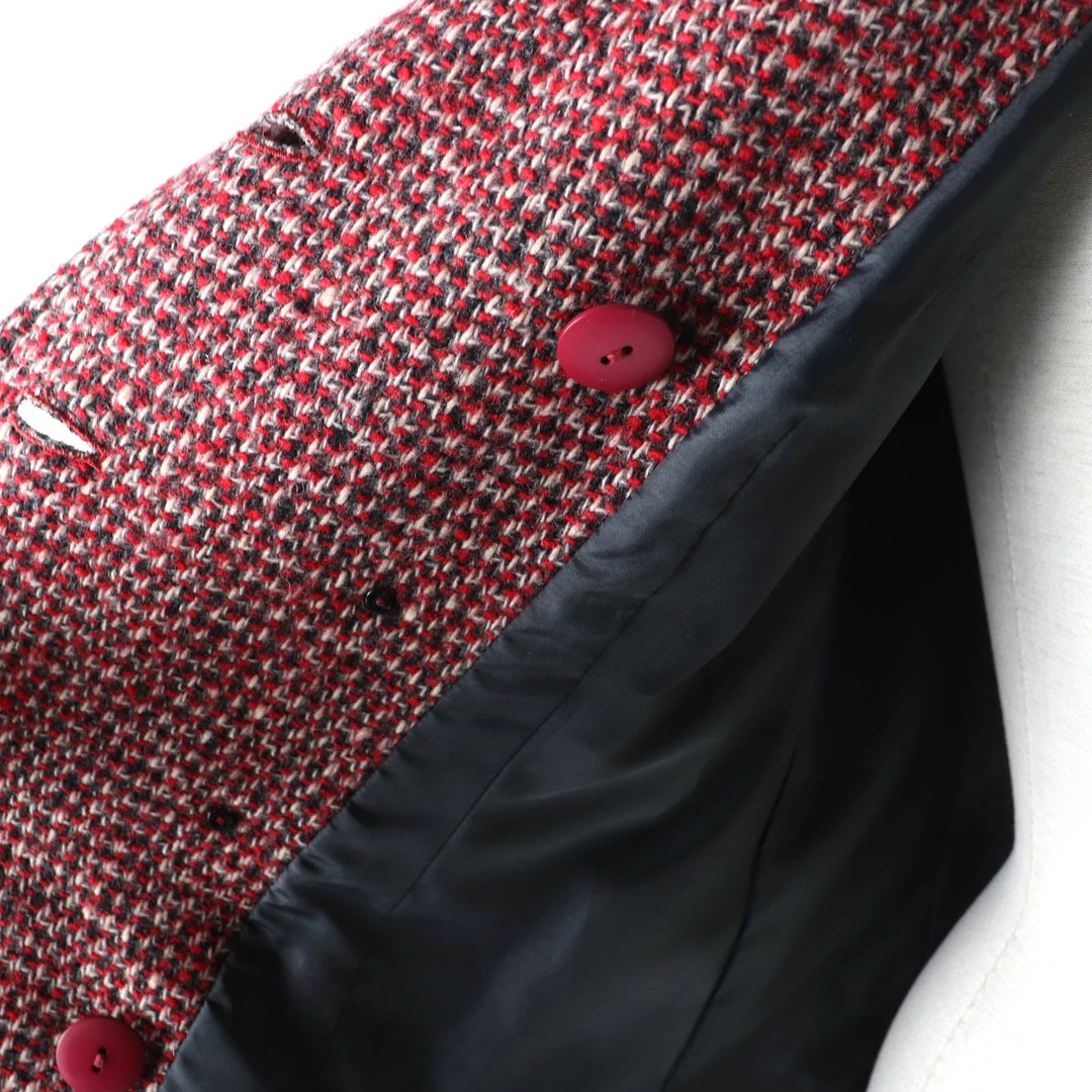 BURBERRY BLUE LABEL coat E1B07-493-15 Outer: 85% wool, Outer: 15% nylon, Lining: polyester Multi Women 38 Used Authentic