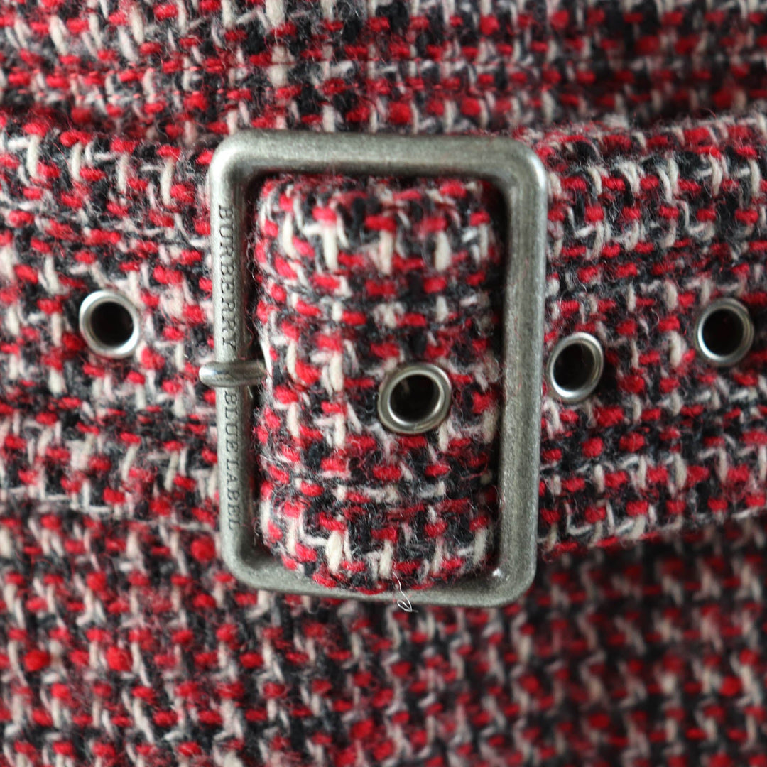 BURBERRY BLUE LABEL coat E1B07-493-15 Outer: 85% wool, Outer: 15% nylon, Lining: polyester Multi Women 38 Used Authentic