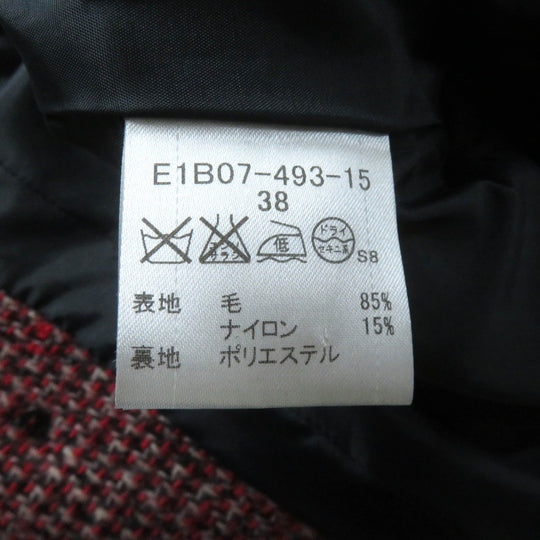 BURBERRY BLUE LABEL coat E1B07-493-15 Outer: 85% wool, Outer: 15% nylon, Lining: polyester Multi Women 38 Used Authentic