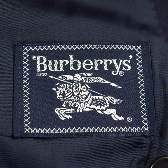 BURBERRY blazer WM121-600-29 wool Navy mens Used Authentic