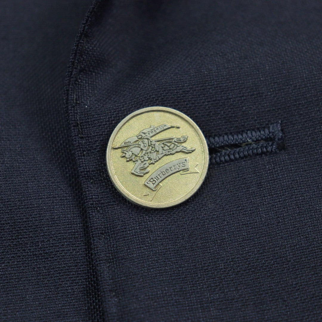 BURBERRY blazer WM121-600-29 wool Navy mens Used Authentic