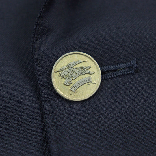 BURBERRY blazer WM121-600-29 wool Navy mens Used Authentic