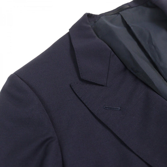 BURBERRY blazer WM121-600-29 wool Navy mens Used Authentic