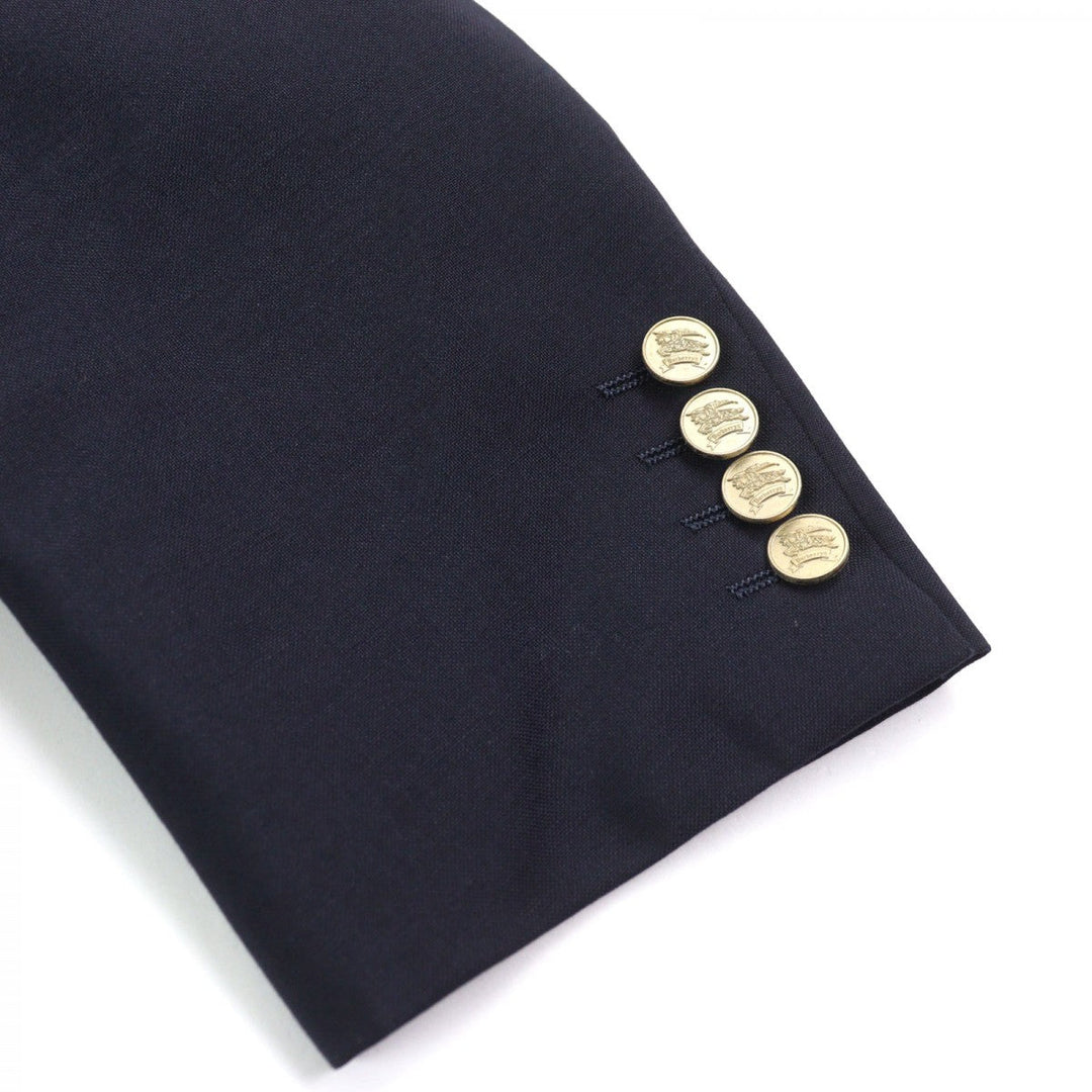 BURBERRY blazer WM121-600-29 wool Navy mens Used Authentic