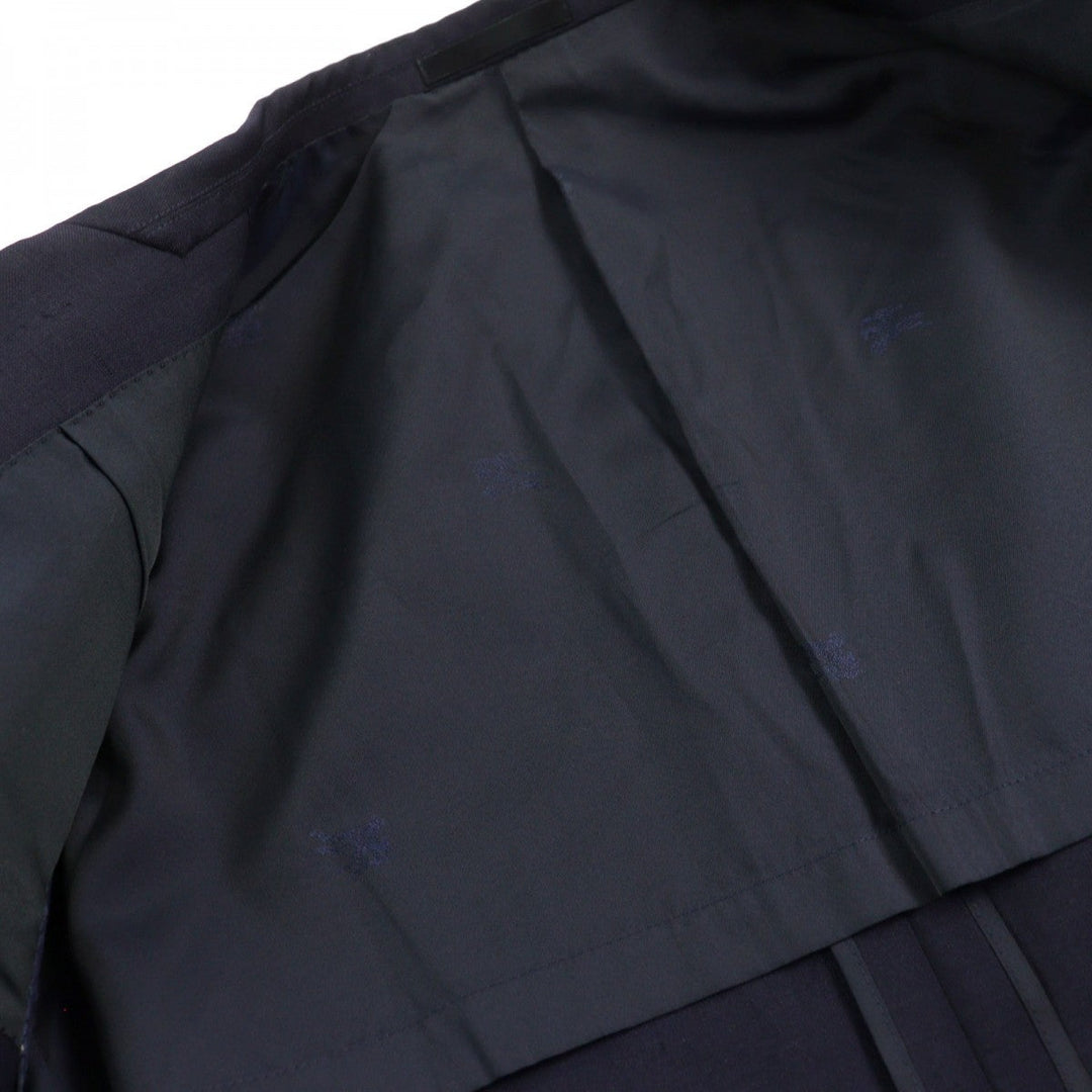 BURBERRY blazer WM121-600-29 wool Navy mens Used Authentic