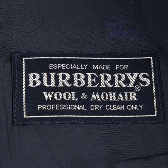 BURBERRY blazer WM121-600-29 wool Navy mens Used Authentic