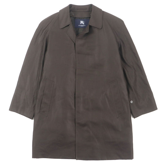BURBERRY LONDON Stainless collar coat Outer: 67% wool, Outer: 33% silk, Lining: cupra, Lining: polyester, Liner: 50% cupra Dark brown mens 90-165-4 Used Authentic