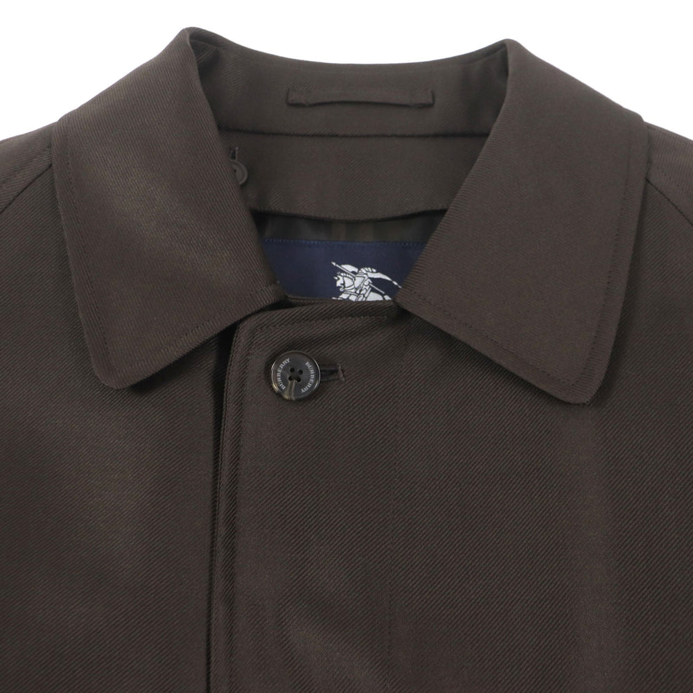 BURBERRY LONDON Stainless collar coat Outer: 67% wool, Outer: 33% silk, Lining: cupra, Lining: polyester, Liner: 50% cupra Dark brown mens 90-165-4 Used Authentic