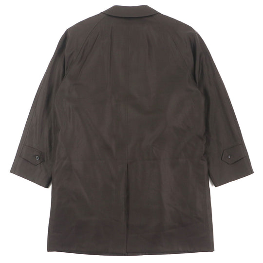 BURBERRY LONDON Stainless collar coat Outer: 67% wool, Outer: 33% silk, Lining: cupra, Lining: polyester, Liner: 50% cupra Dark brown mens 90-165-4 Used Authentic