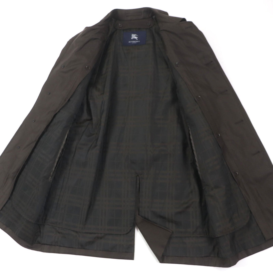 BURBERRY LONDON Stainless collar coat Outer: 67% wool, Outer: 33% silk, Lining: cupra, Lining: polyester, Liner: 50% cupra Dark brown mens 90-165-4 Used Authentic