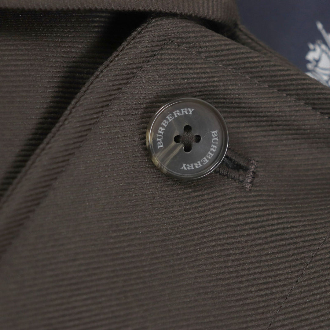 BURBERRY LONDON Stainless collar coat Outer: 67% wool, Outer: 33% silk, Lining: cupra, Lining: polyester, Liner: 50% cupra Dark brown mens 90-165-4 Used Authentic