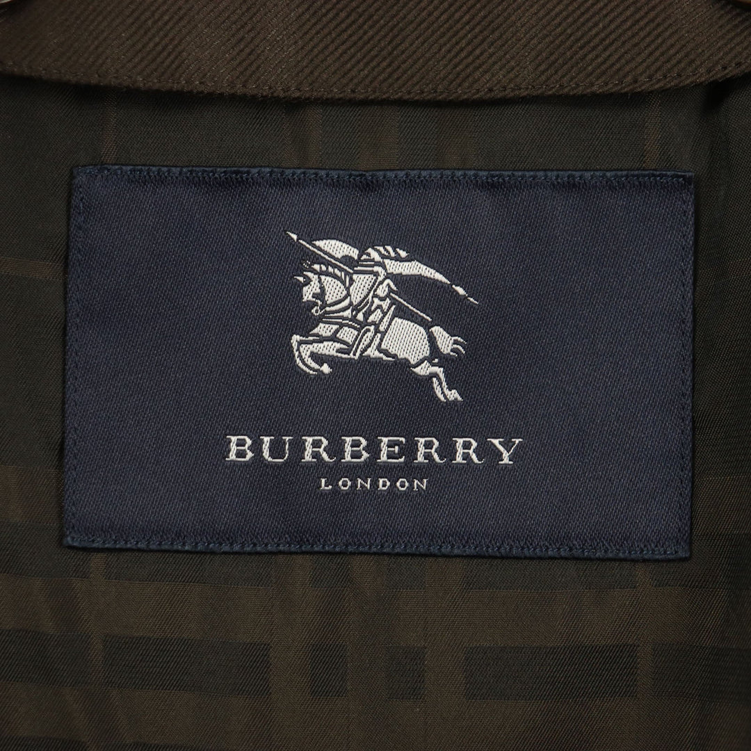 BURBERRY LONDON Stainless collar coat Outer: 67% wool, Outer: 33% silk, Lining: cupra, Lining: polyester, Liner: 50% cupra Dark brown mens 90-165-4 Used Authentic