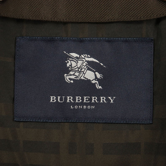 BURBERRY LONDON Stainless collar coat Outer: 67% wool, Outer: 33% silk, Lining: cupra, Lining: polyester, Liner: 50% cupra Dark brown mens 90-165-4 Used Authentic