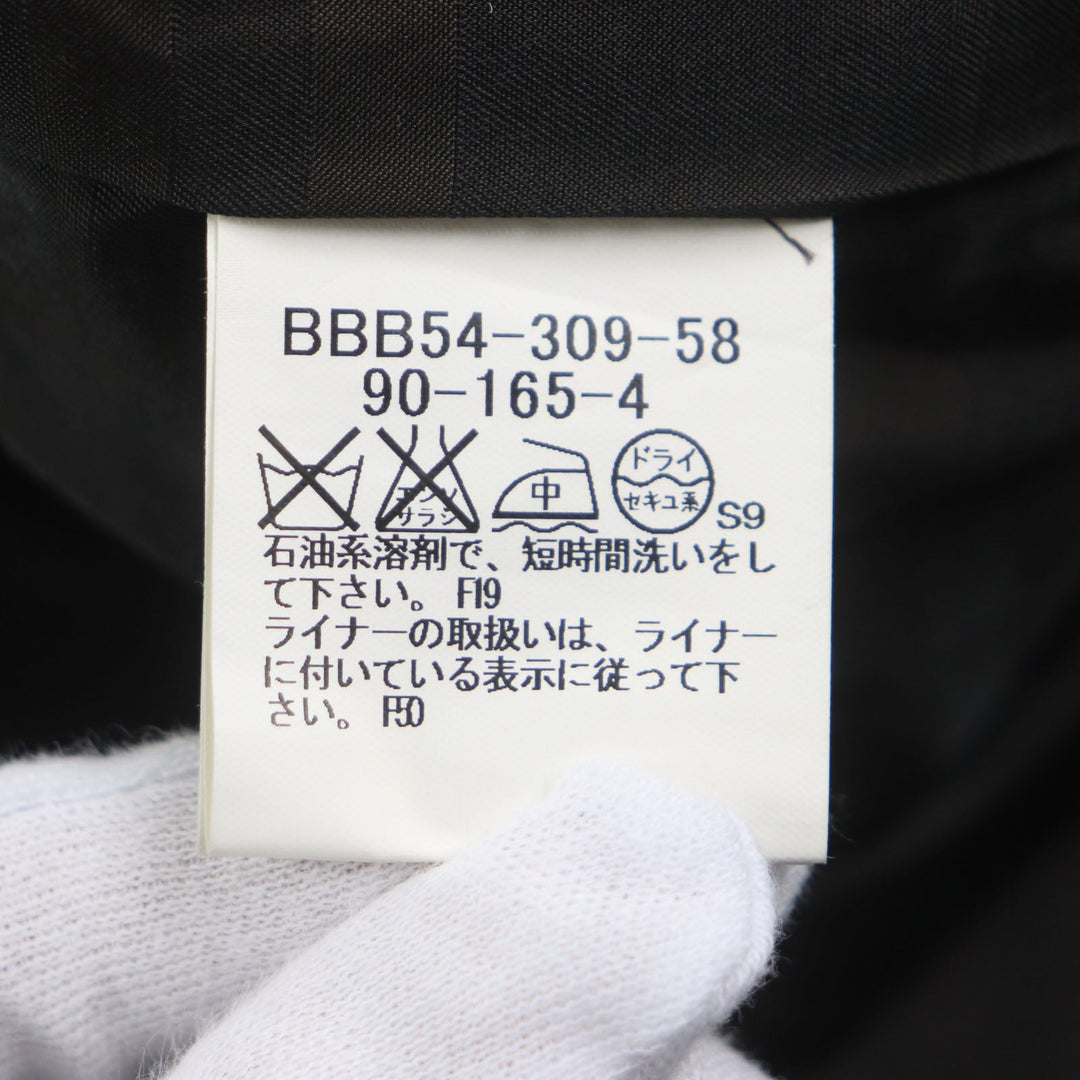 BURBERRY LONDON Stainless collar coat Outer: 67% wool, Outer: 33% silk, Lining: cupra, Lining: polyester, Liner: 50% cupra Dark brown mens 90-165-4 Used Authentic