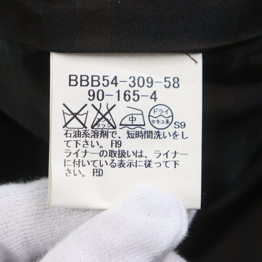 BURBERRY LONDON Stainless collar coat Outer: 67% wool, Outer: 33% silk, Lining: cupra, Lining: polyester, Liner: 50% cupra Dark brown mens 90-165-4 Used Authentic