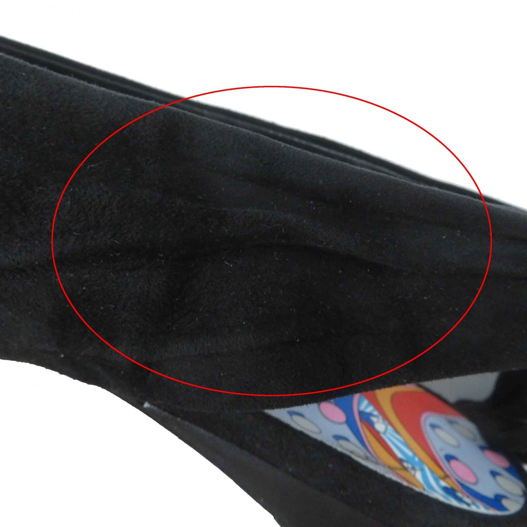 HERMES pumps 221013Z Main: Suede leather black Women 36 Used Authentic