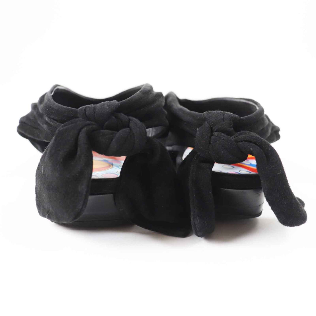 HERMES pumps 221013Z Main: Suede leather black Women 36 Used Authentic