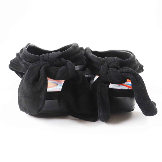 HERMES pumps 221013Z Main: Suede leather black Women 36 Used Authentic