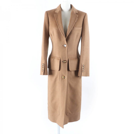 BURBERRY Chester coat 80372341 Outer: 100% cashmere, Part: 70% wool, Part: 20% polyamide (nylon), Part: 10% cashmere, Lining: 50% acetate Camel Women 40 Used Authentic