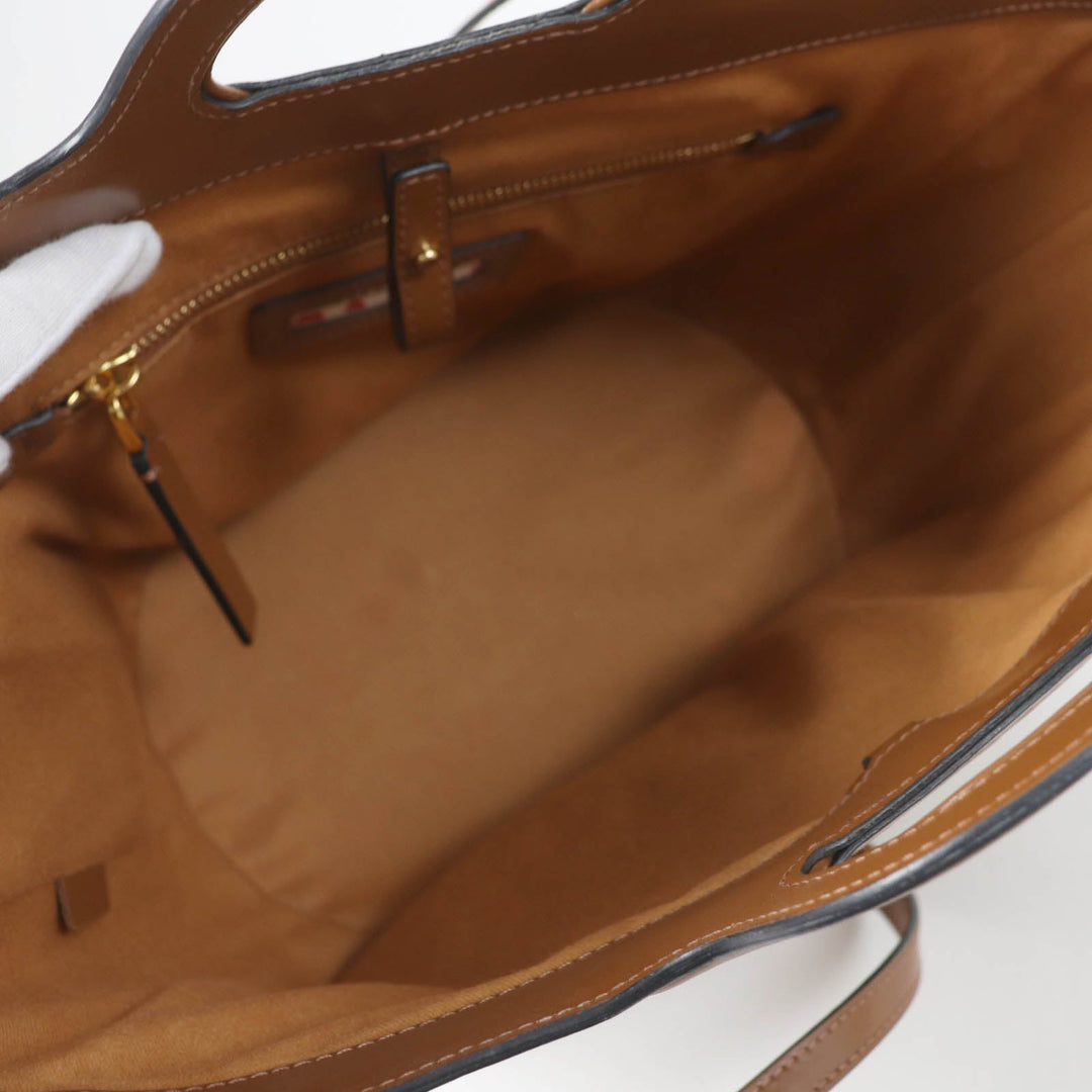 MARNI Handbag cotton Brown TROPICALIA SMALL