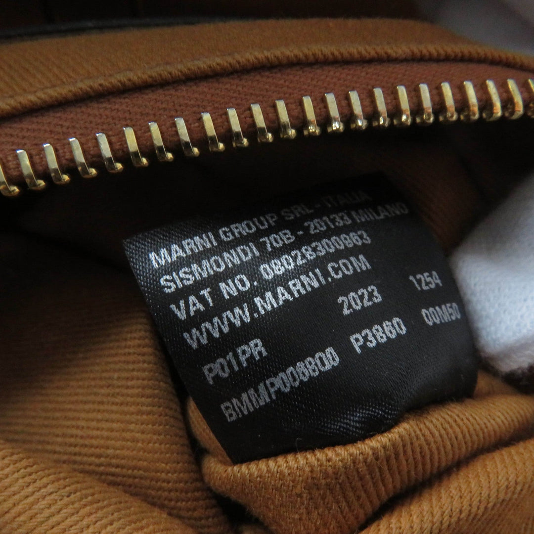 MARNI Handbag cotton Brown TROPICALIA SMALL