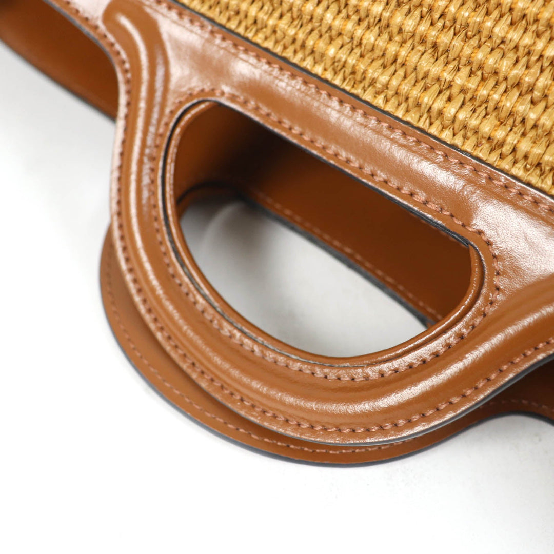 MARNI Handbag cotton Brown TROPICALIA SMALL