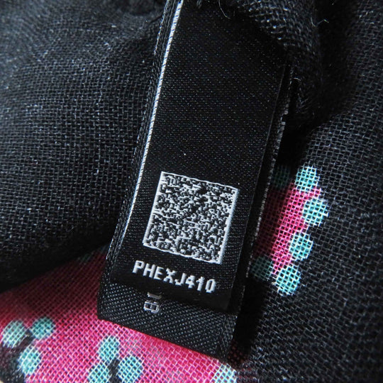 CHANEL scarf Main: 80% cashmere, Main: 20% silk Black pink Women Used Authentic