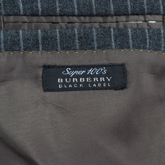 BURBERRY BLACK LABEL suit BMD22-102-05  Outer: 95% wool, Outer: 5% polyester, Lining: cupra, Lining: polyester, Sleeve lining: cupra Grey Stripe Pattern mens Used Authentic