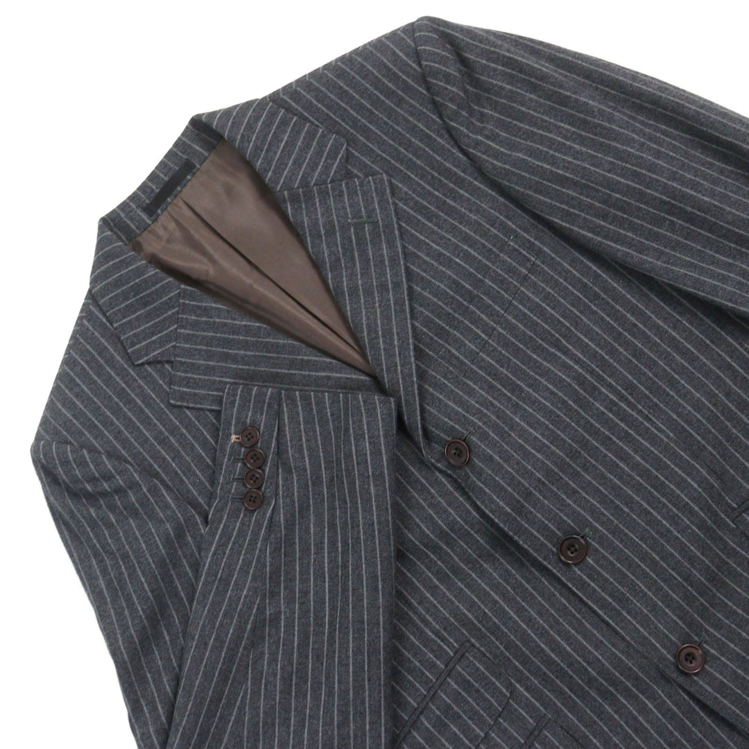 BURBERRY BLACK LABEL suit BMD22-102-05  Outer: 95% wool, Outer: 5% polyester, Lining: cupra, Lining: polyester, Sleeve lining: cupra Grey Stripe Pattern mens Used Authentic