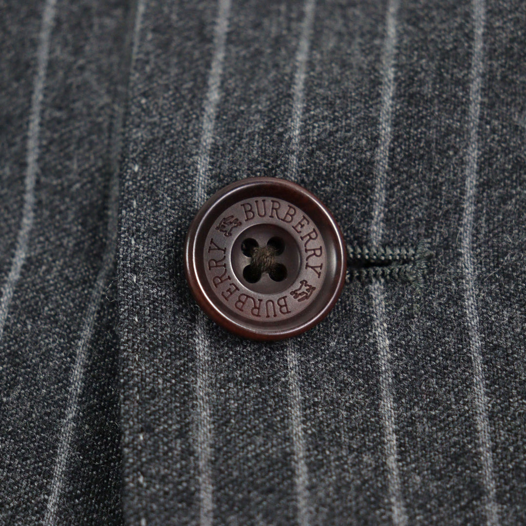 BURBERRY BLACK LABEL suit BMD22-102-05  Outer: 95% wool, Outer: 5% polyester, Lining: cupra, Lining: polyester, Sleeve lining: cupra Grey Stripe Pattern mens Used Authentic