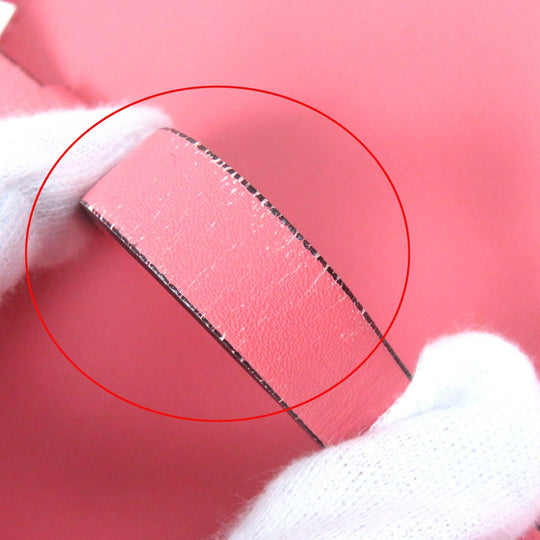 BURBERRY Handbag 4075872 Leather Coral pink Women Used Authentic