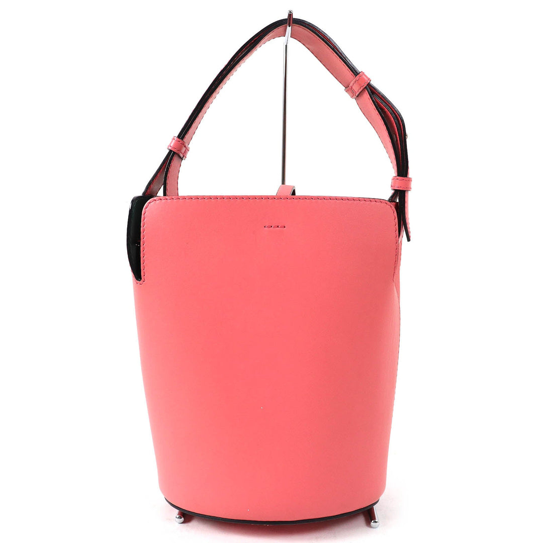 BURBERRY Handbag 4075872 Leather Coral pink Women Used Authentic