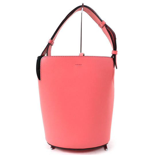 BURBERRY Handbag 4075872 Leather Coral pink Women Used Authentic
