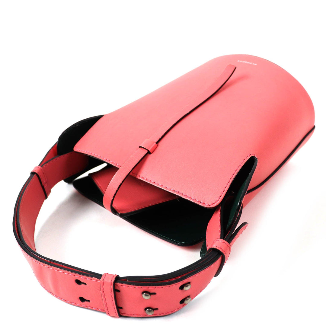 BURBERRY Handbag 4075872 Leather Coral pink Women Used Authentic