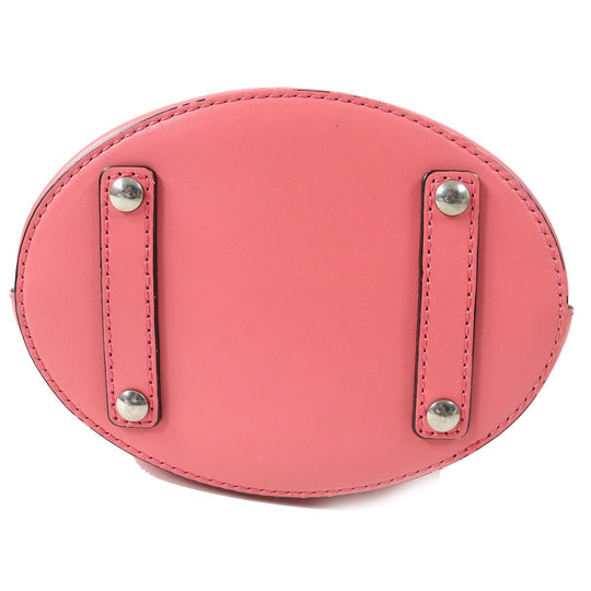 BURBERRY Handbag 4075872 Leather Coral pink Women Used Authentic