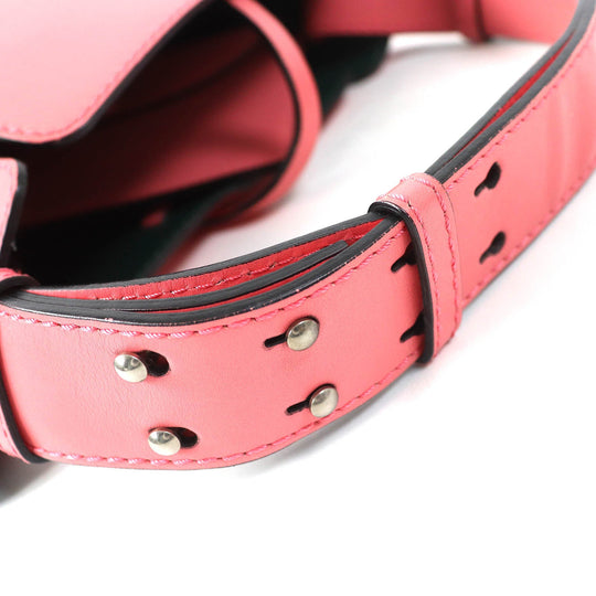 BURBERRY Handbag 4075872 Leather Coral pink Women Used Authentic