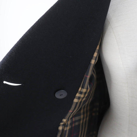 BURBERRY BLUE LABEL coat wool black Women 36 Used Authentic