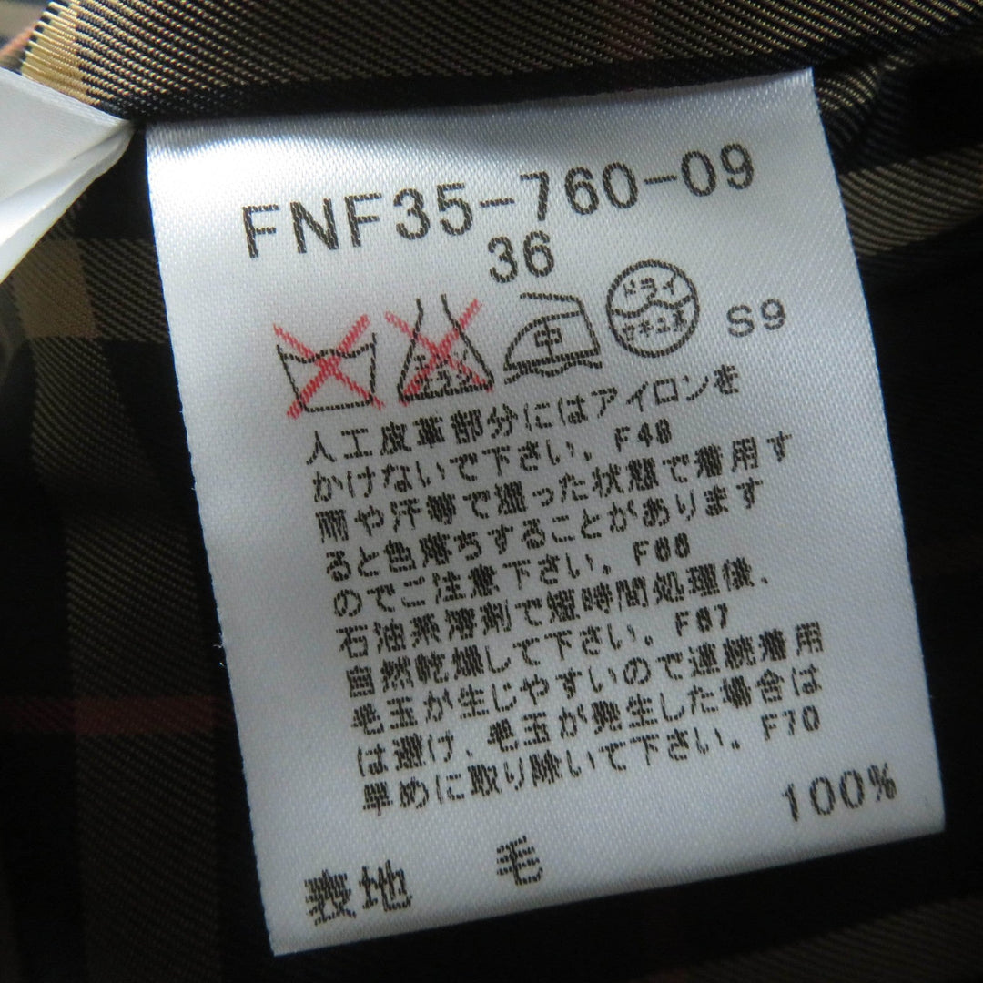 BURBERRY BLUE LABEL coat wool black Women 36 Used Authentic