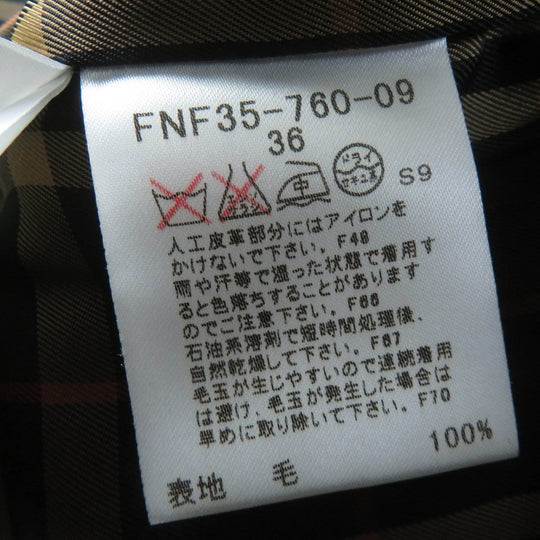 BURBERRY BLUE LABEL coat wool black Women 36 Used Authentic