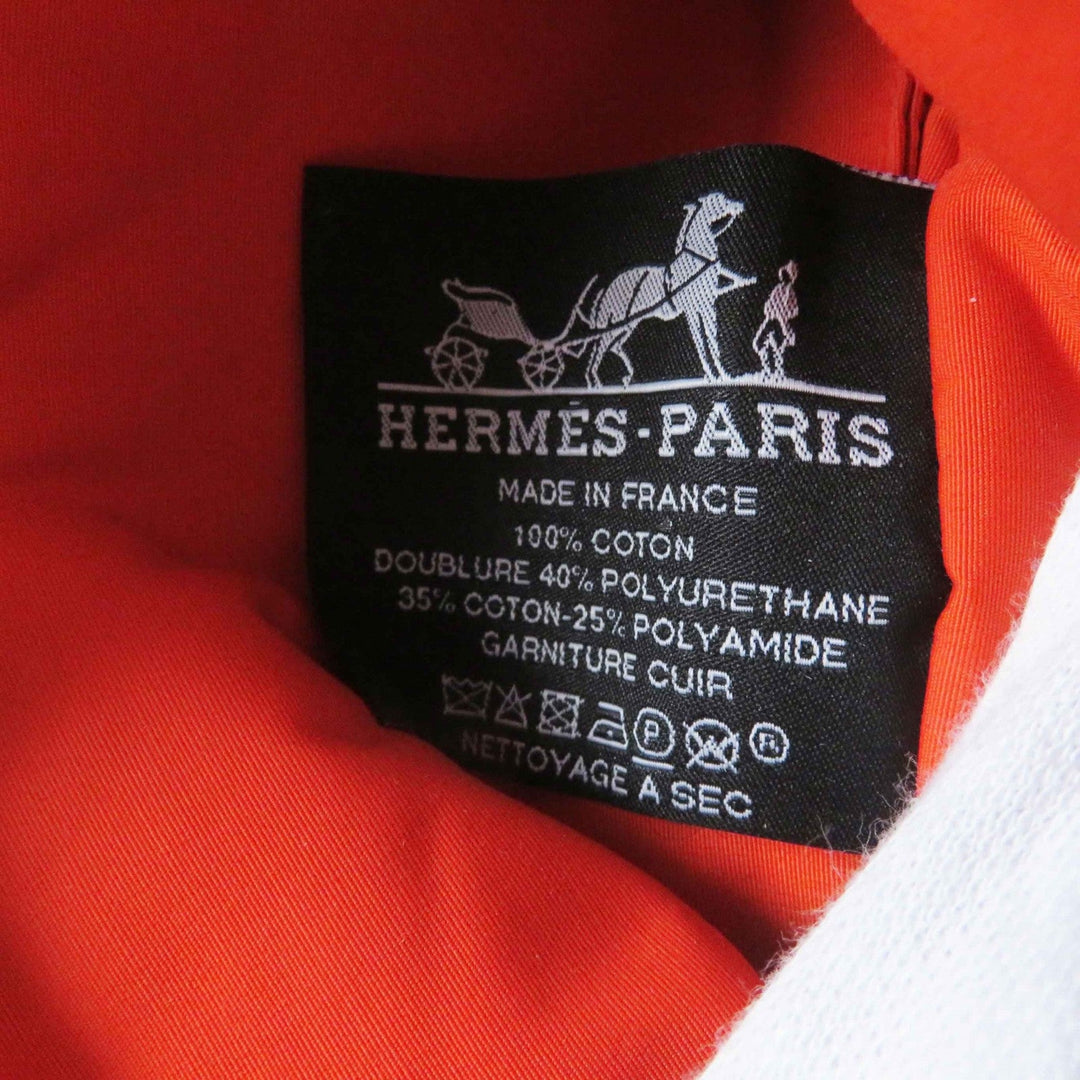 HERMES Pouch Main: Cotton, Part: Leather, Lining: Polyurethane, Lining: Cotton, Lining: Polyamide Orange Bolide Pouch Mini Women Used Authentic