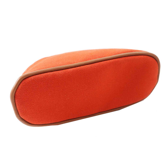 HERMES Pouch Main: Cotton, Part: Leather, Lining: Polyurethane, Lining: Cotton, Lining: Polyamide Orange Bolide Pouch Mini Women Used Authentic