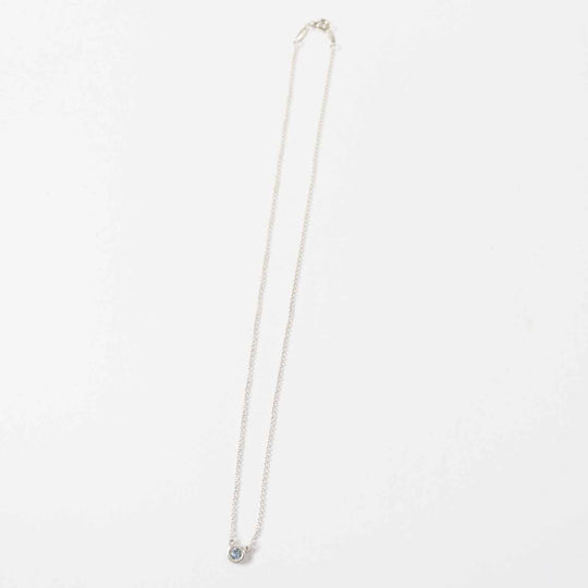 TIFFANY&Co. Necklace Main: AG925, Part: Aquamarine Silver light blue By the yard Women Used Authentic