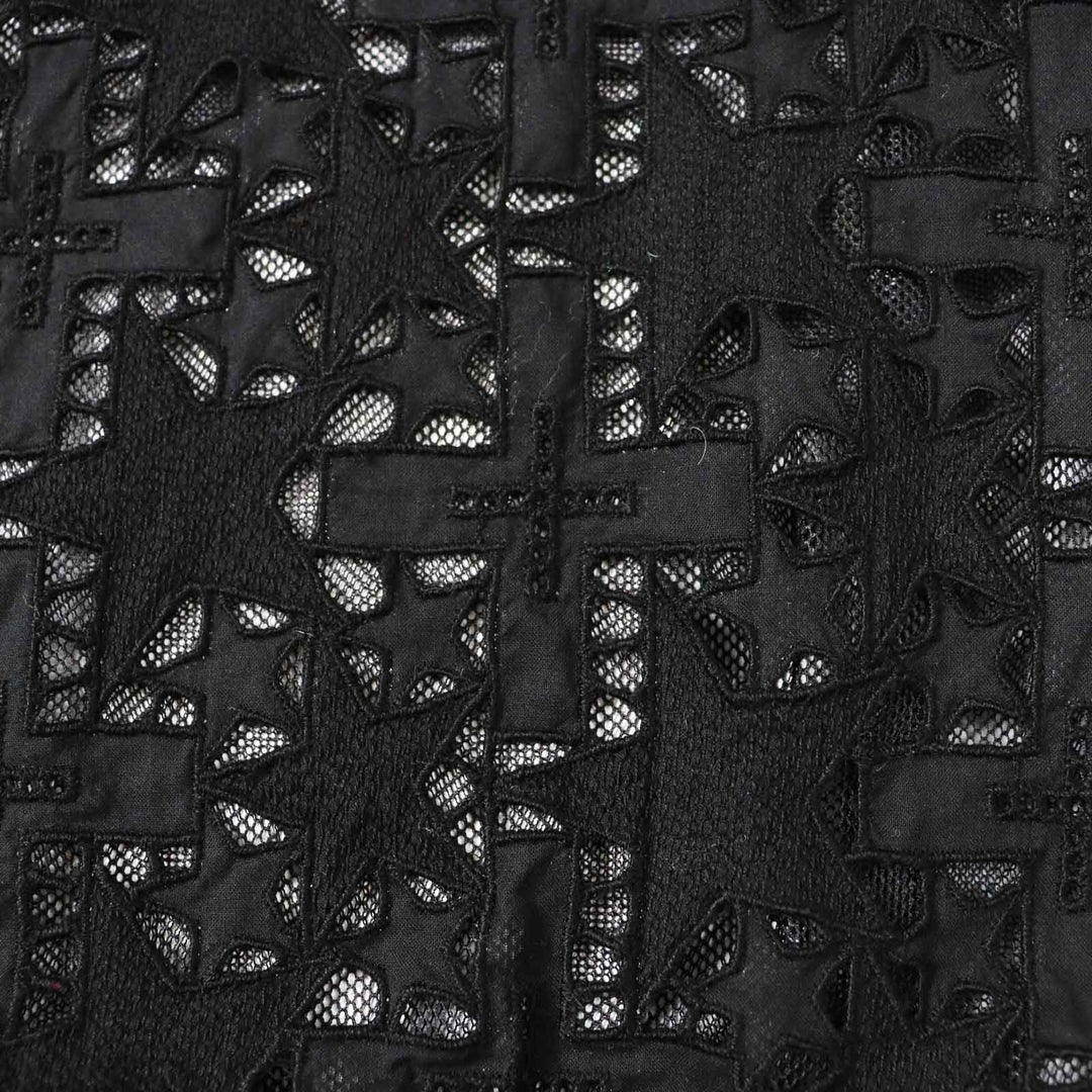 Sacai Jacket 16-02428 Outer: 100% cotton, part: 50% cotton, part: 50% polyester, part: 100% polyester, part: 100% cupra Navy black Paisley Cut Work Jacket Women 1 Used Authentic