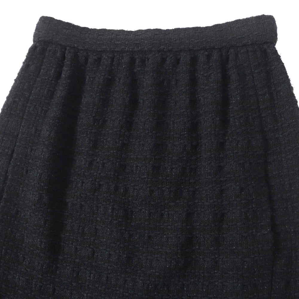 CHANEL skirt 21C P70024 Outer: 35% cotton, Outer: 25% viscose, Outer: 22% acrylic, Outer: 18% polyamide, Lining: 100% silk black Women 36 Used Authentic